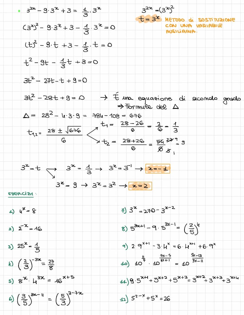 FUNZIONE ESPONENZIALE
Si chiama funzione esponenziale ogni funzione della forma
0<a<1
a = 1
a> 1
Si distinguono 3 casi ←
Tracciamo il grafic