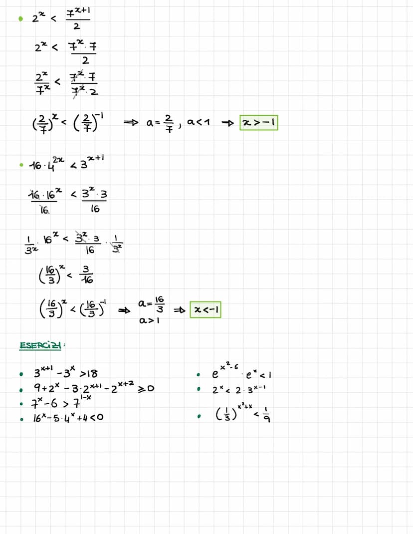 FUNZIONE ESPONENZIALE
Si chiama funzione esponenziale ogni funzione della forma
0<a<1
a = 1
a> 1
Si distinguono 3 casi ←
Tracciamo il grafic