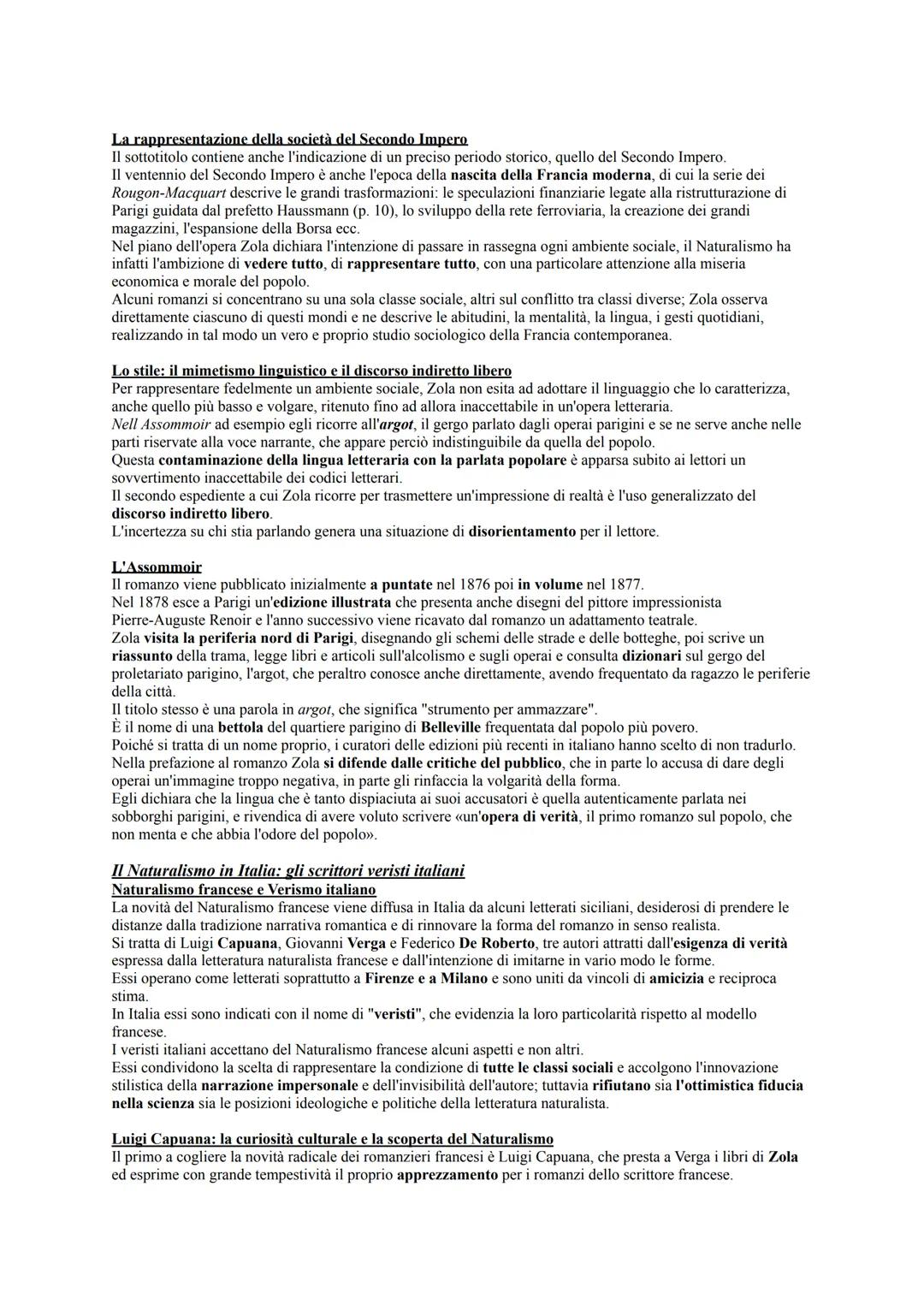 Dal Naturalismo di Zola agli scrittori veristi italiani
Realismo e Naturalismo
La tendenza al realismo nel romanzo francese dell'Ottocento I