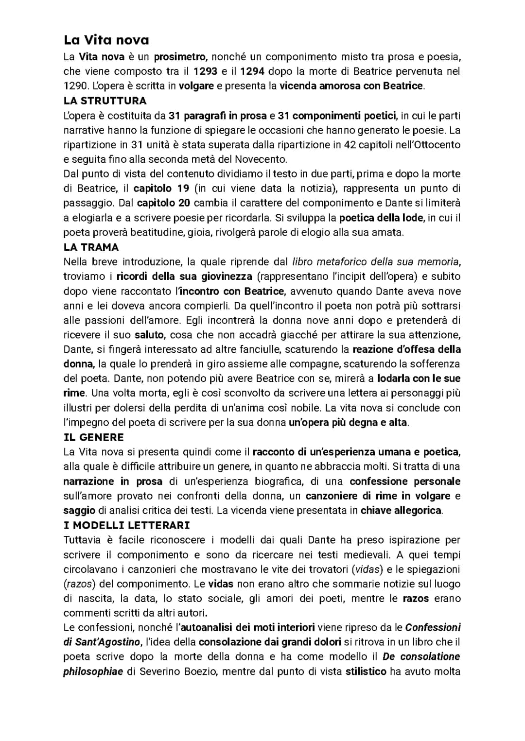 La Vita Nova