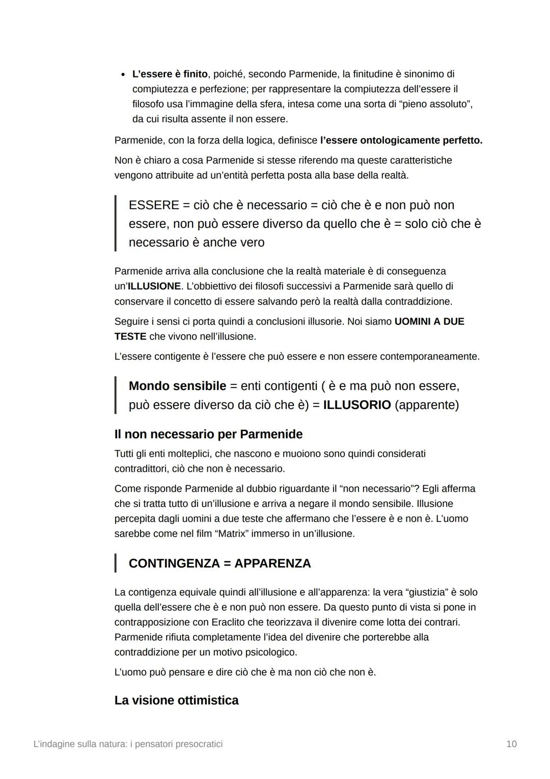 V
L'indagine sulla natura: i pensatori
presocratici
▼ La nascita della filosofia greca
La tradizione concorda nel ritenere che il pensiero f