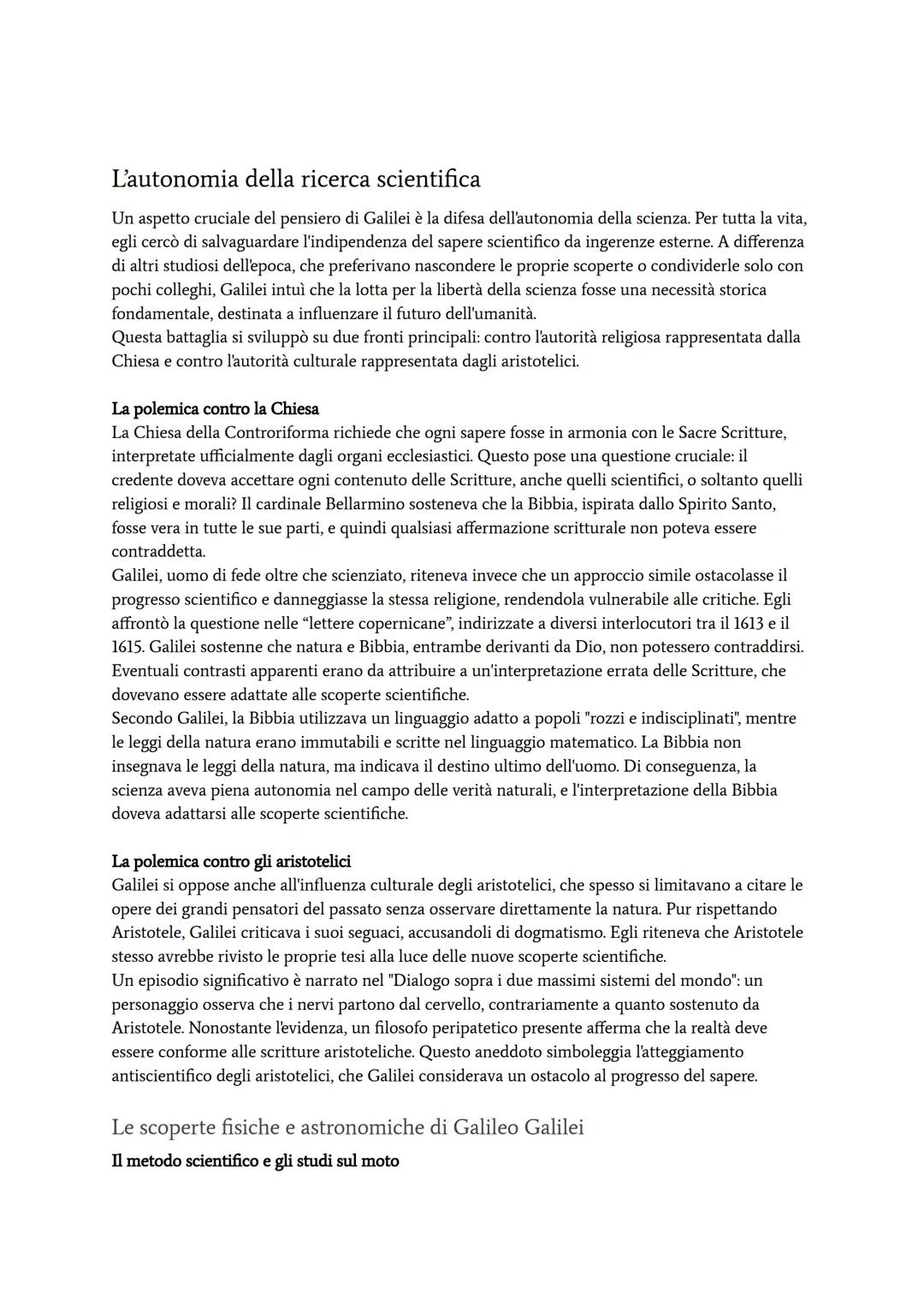 Galileo Galilei
Galileo Galilei nacque a Pisa il 15 febbraio 1564, in una famiglia di media borghesia che nel 1574 si
trasferì a Firenze. Qu