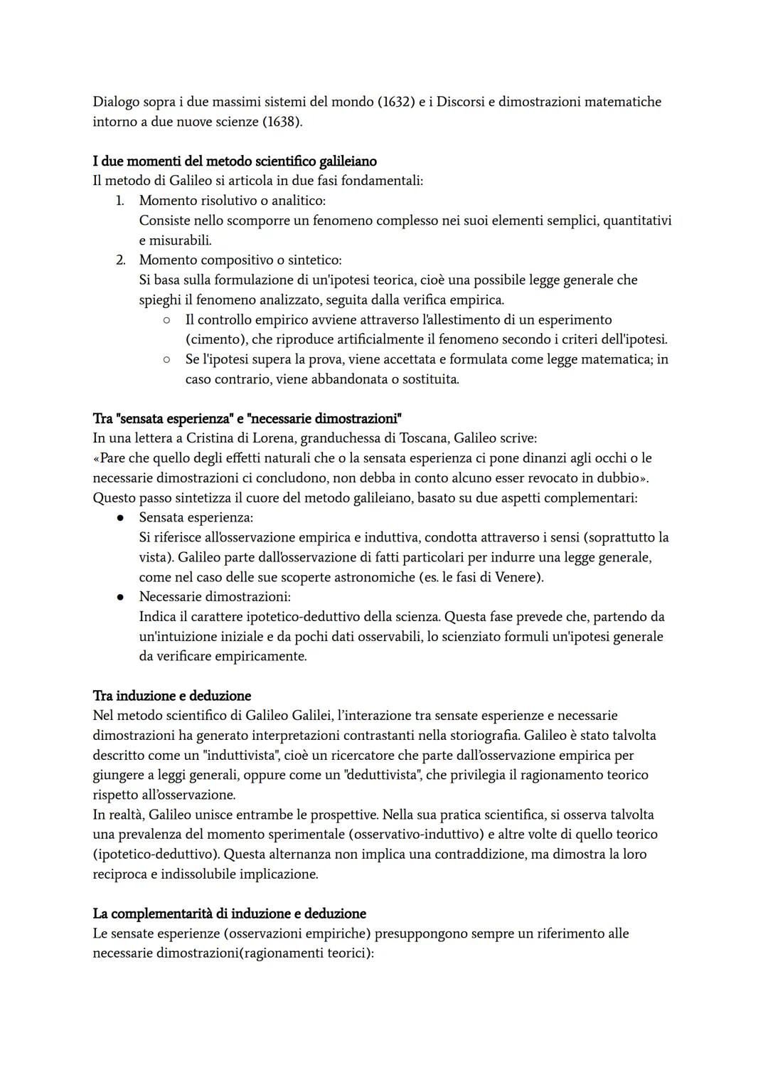 Galileo Galilei
Galileo Galilei nacque a Pisa il 15 febbraio 1564, in una famiglia di media borghesia che nel 1574 si
trasferì a Firenze. Qu