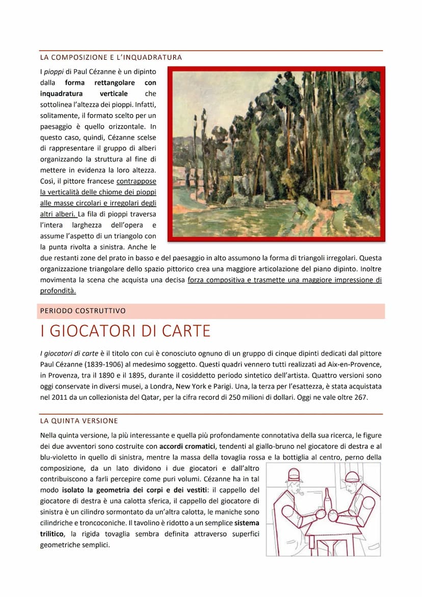 POST-IMPRESSIONISMO: CEZANNE
Dopo il primo "impulso rivoluzionario" dell'Impressionismo, nell'ultimo ventennio dell'Ottocento l'arte
europea