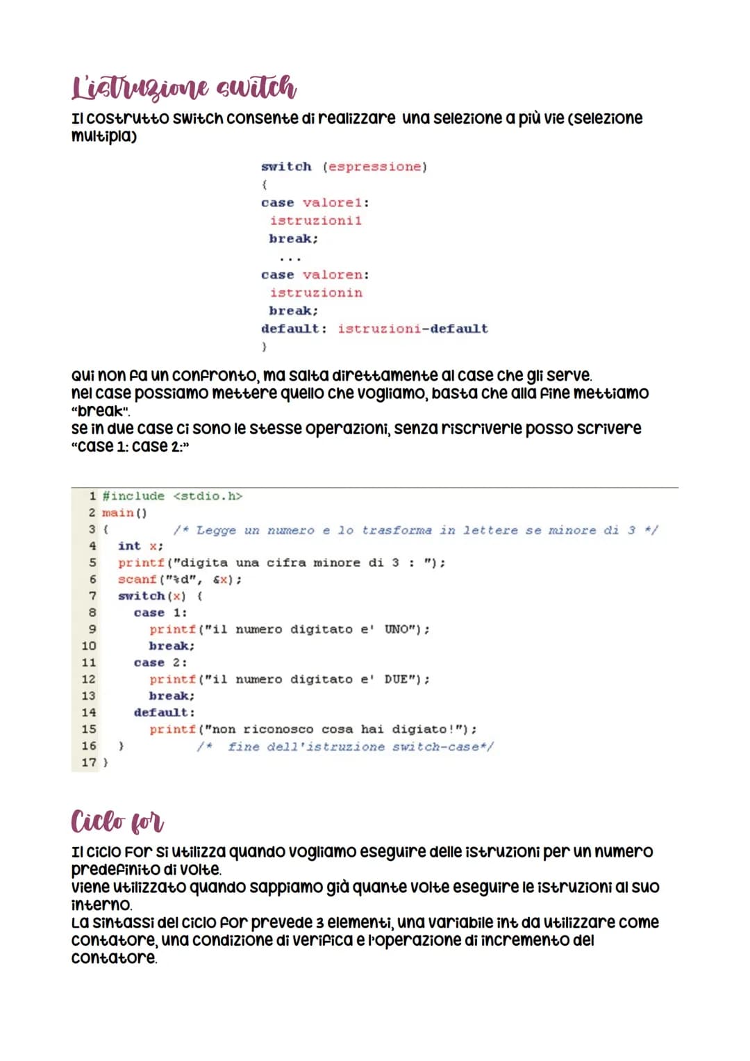 Ripetizione informatica
Tutti i programmi si basano sul seguente schema:
Dati di ingresso
(Input)
Istruzione
(Elaborazione)
Tradotto in paro