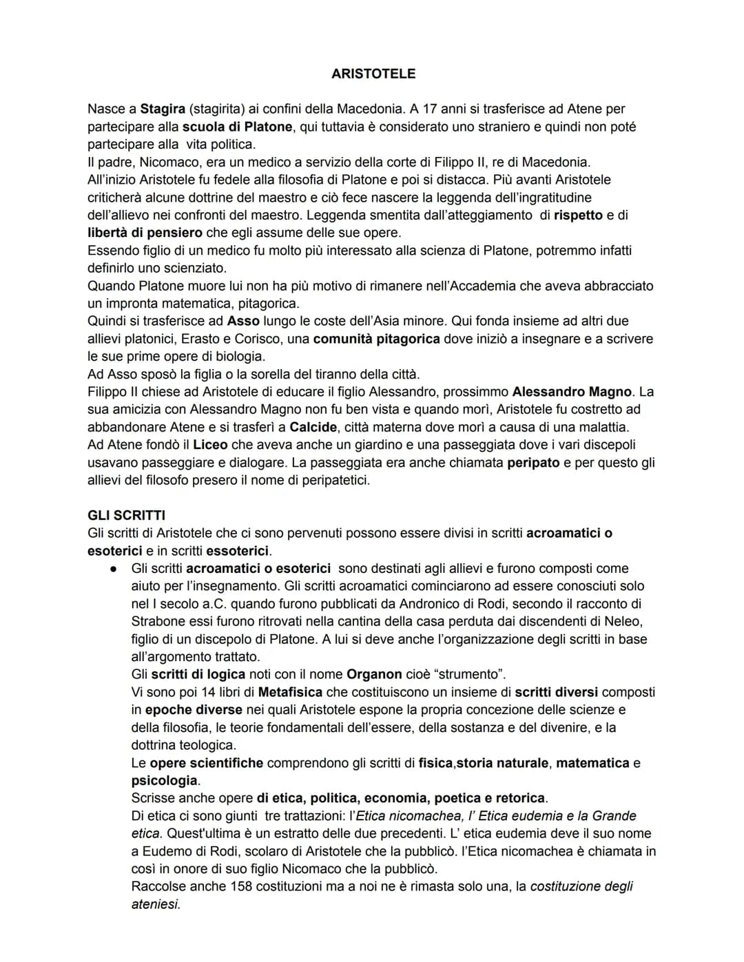 ARISTOTELE 