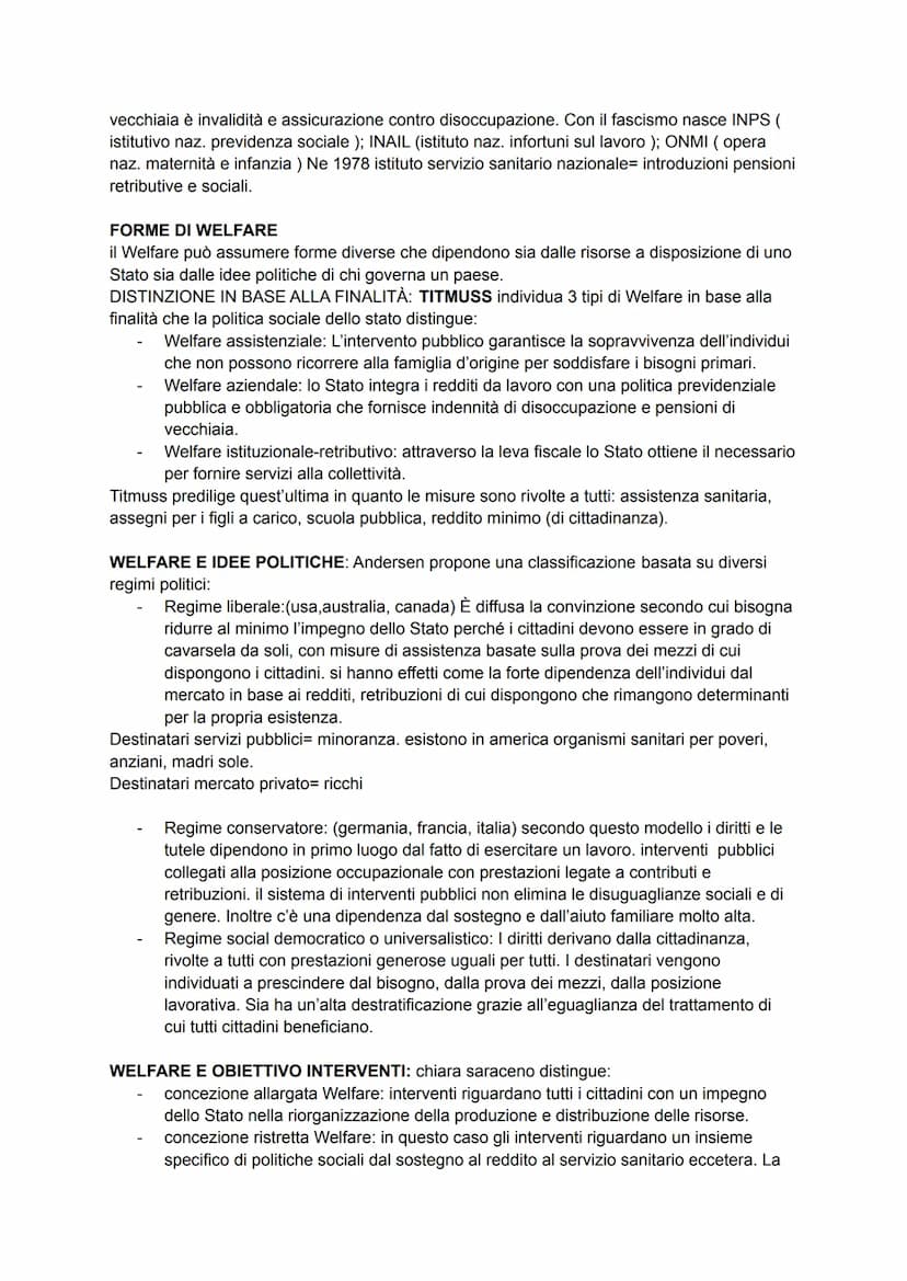 CHE COS'E IL WELFARE?
Welfare State o stato sociale è un insieme di politiche pubbliche, dirette a migliorare le
condizioni di vita garanten