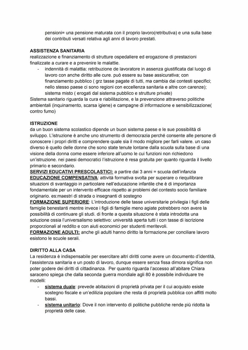 CHE COS'E IL WELFARE?
Welfare State o stato sociale è un insieme di politiche pubbliche, dirette a migliorare le
condizioni di vita garanten