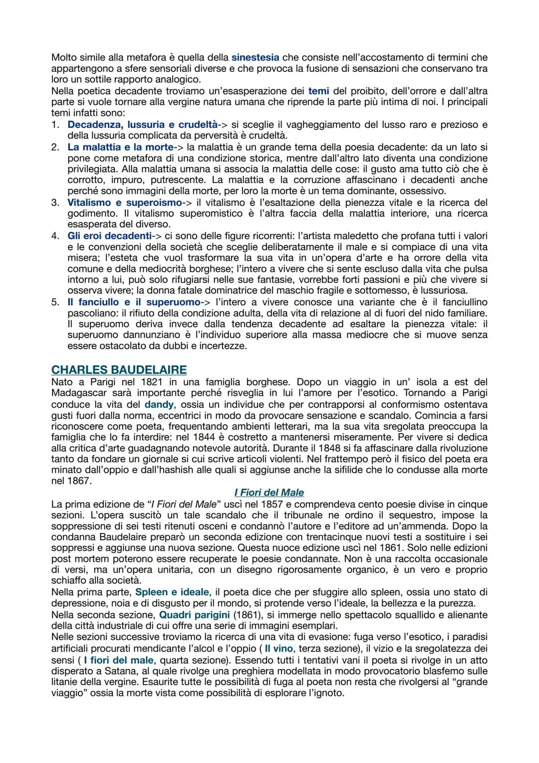 DECADENTISMO
Nel maggio 1883 Verlaine pubblica sul giornale parigino "Le Chat Noir" un sonetto dal titolo
"Langueur" (Languore) in cui affer
