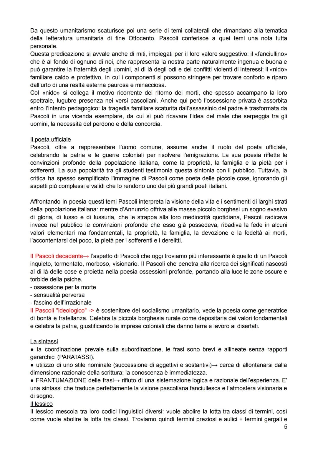 GIOVANNI PASCOLI
PERCHÉ PASCOLI È UN CLASSICO?
1.Perché è il maggiore rappresentante italiano della poesia simbolista.
2. Perché come nessun