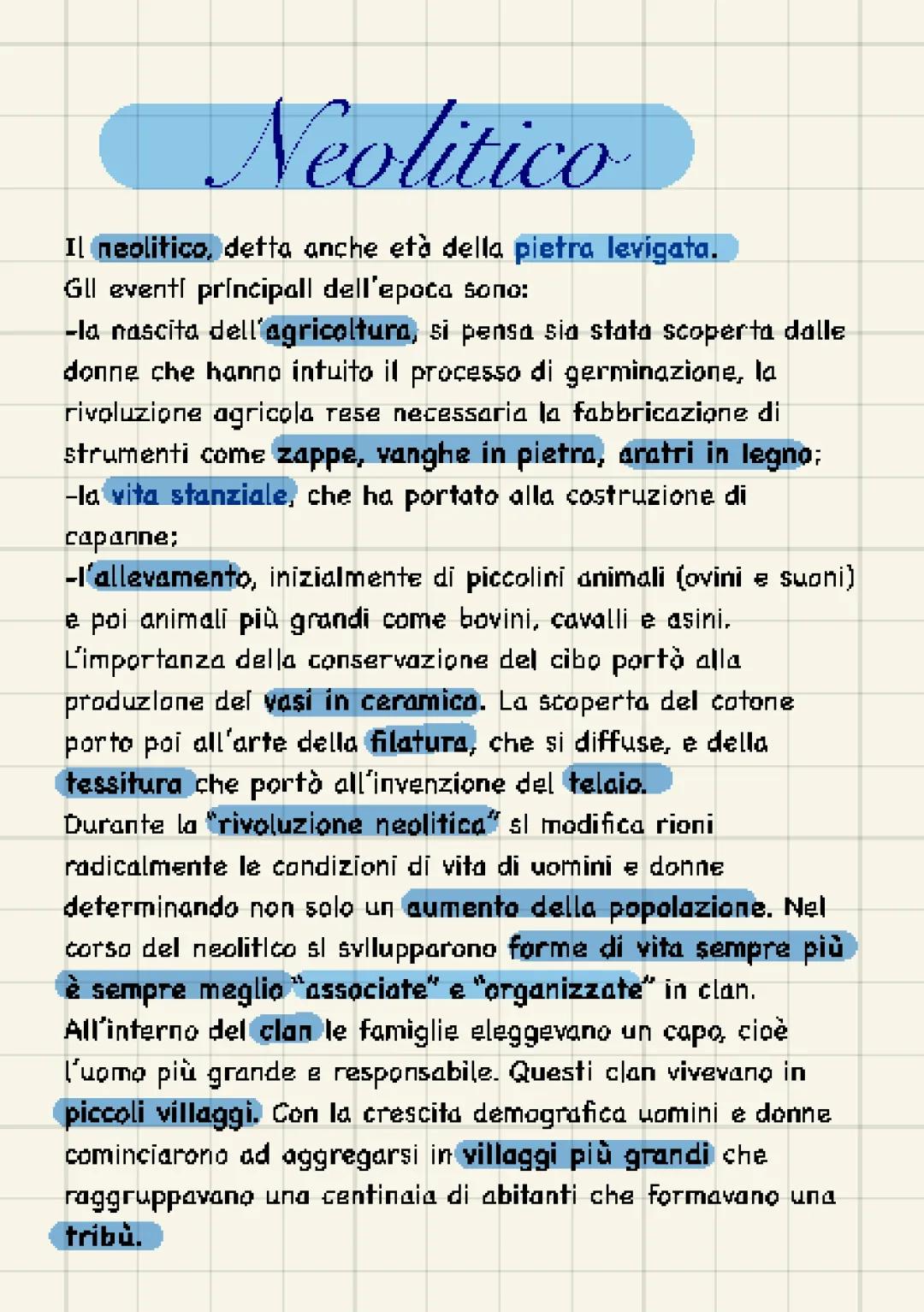 Il Neolitico: Un'Era di Cambiamenti