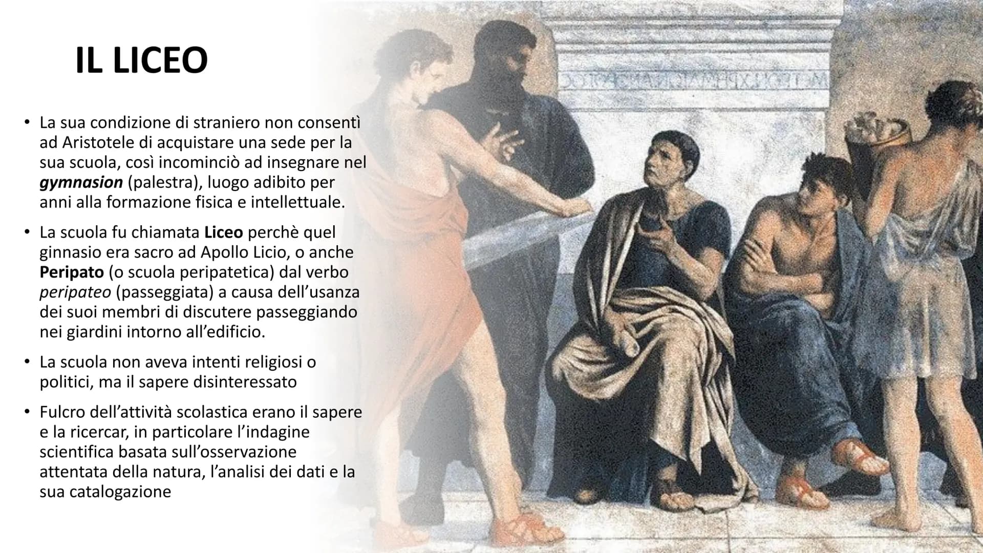 Aristotele
«Tutti gli uomini per natura desiderano
conoscere>>
METAFISICA Platone e Aristotele
La scuola di Atene (1509-1510)
Raffaello Sanz