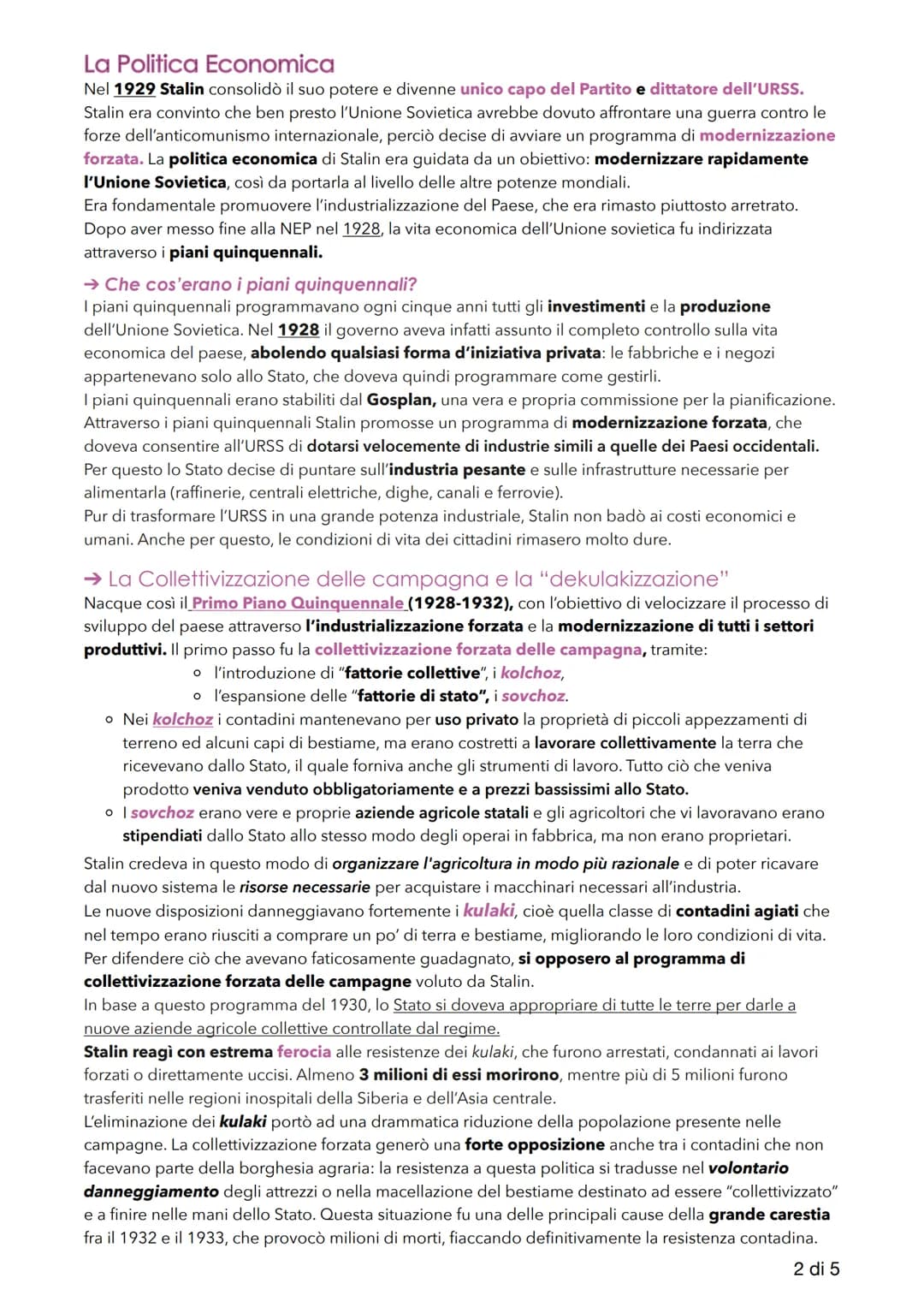 Lo Stalinismo
La Lotta per la successione a Lenin
Nell'aprile del 1922 Stalin fu nominato segretario del Partito Comunista dell'Unione Sovie