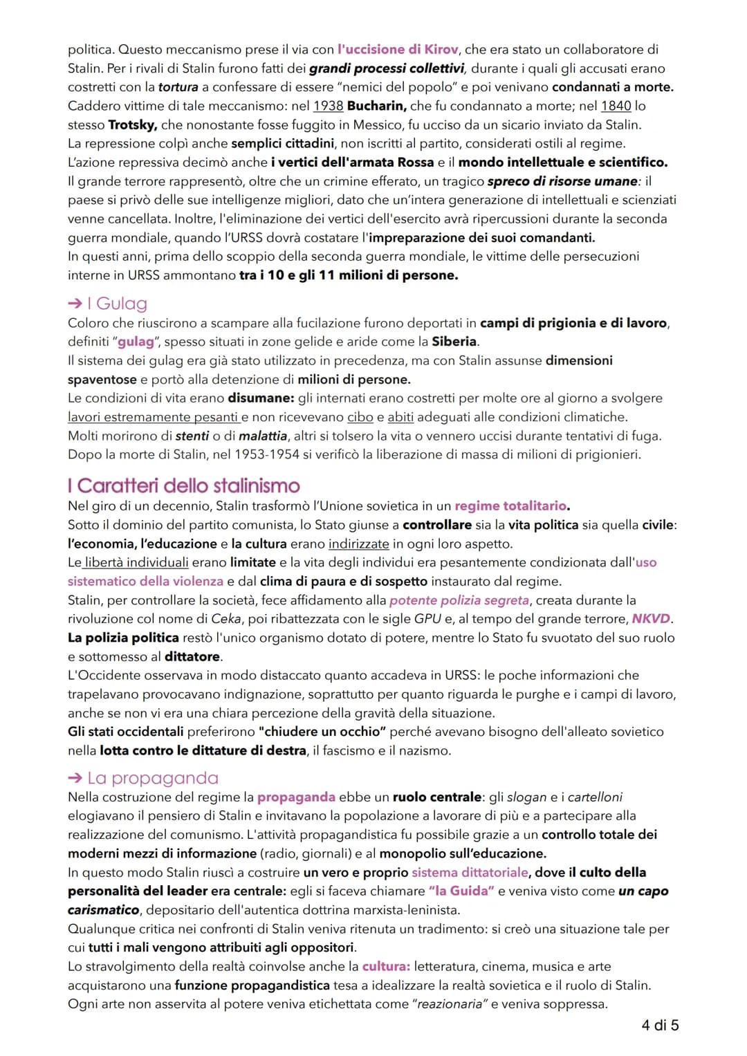 Lo Stalinismo
La Lotta per la successione a Lenin
Nell'aprile del 1922 Stalin fu nominato segretario del Partito Comunista dell'Unione Sovie