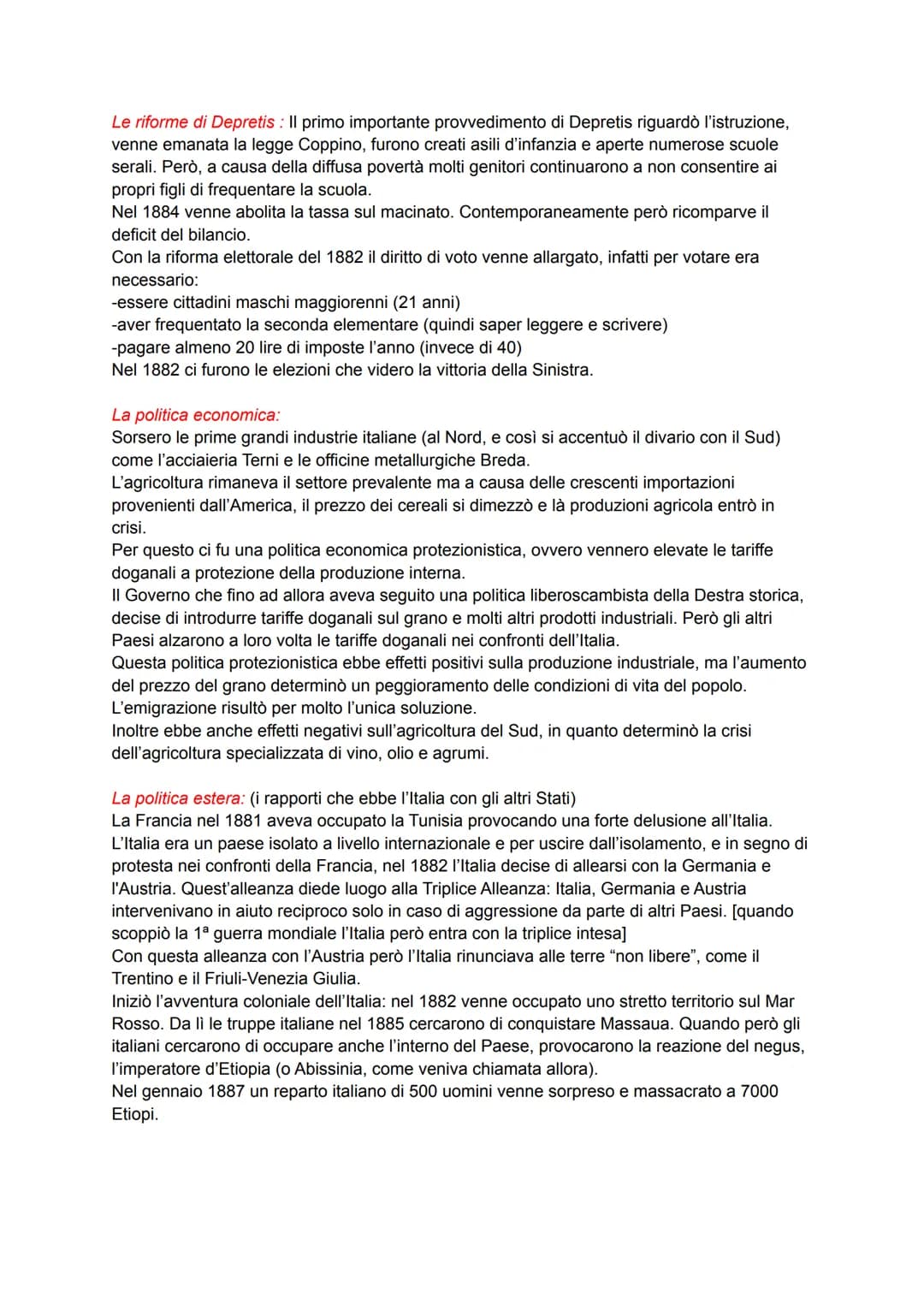 LA SPEDIZIONE DEI MILLE
La conclusione della seconda guerra d'indipendenza non significò il completo
rasserenamento della vita politica ital