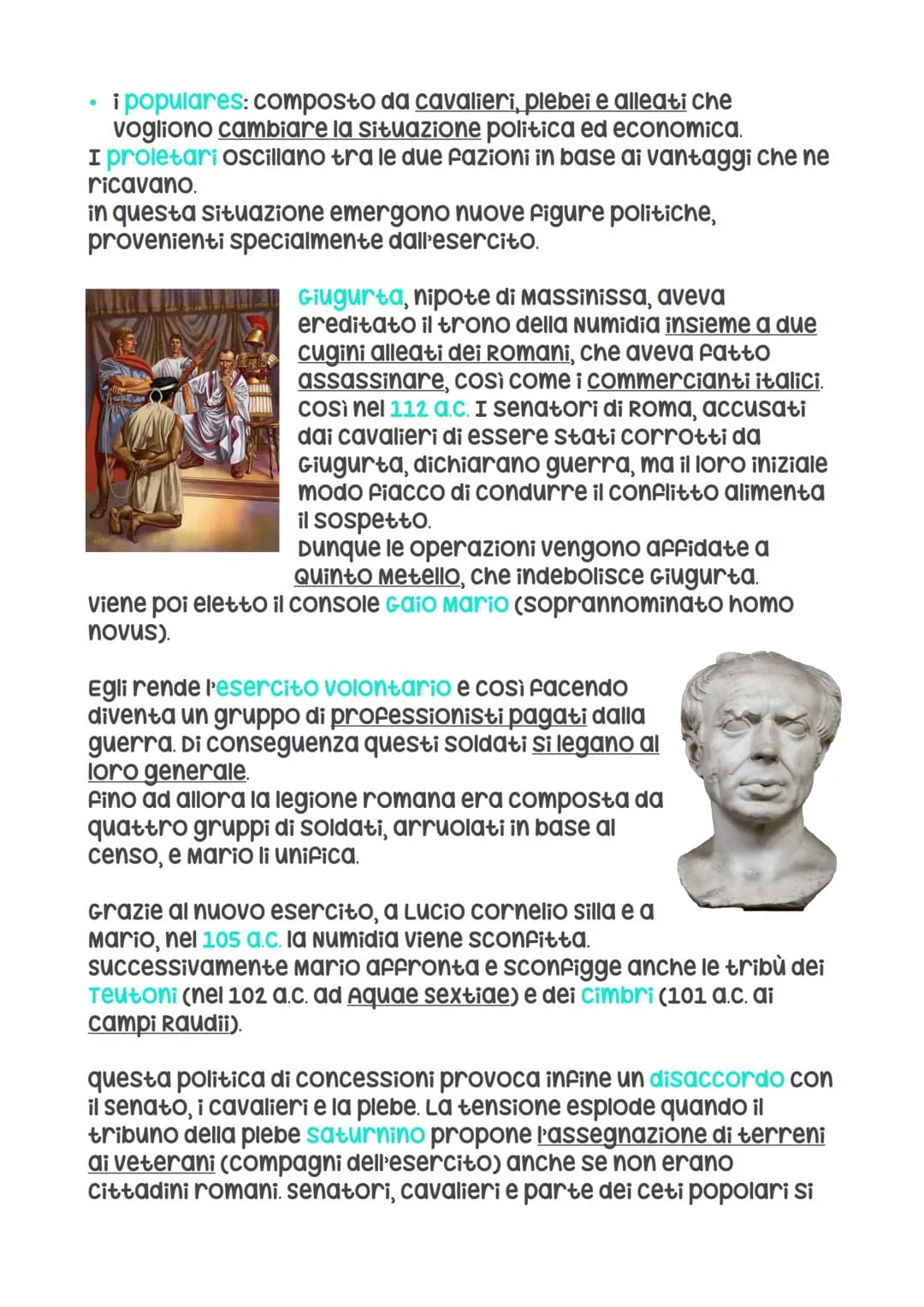 La crisi della Res publica
Una società in rapida evoluzione:
Attraverso le conquiste il territorio si era enormemente
ampliato e una parte d