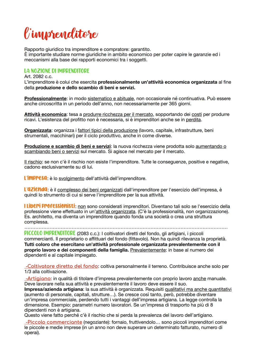 l'imprenditore
Rapporto giuridico tra imprenditore e compratore: garantito.
É importante studiare norme giuridiche ambito economico per pote