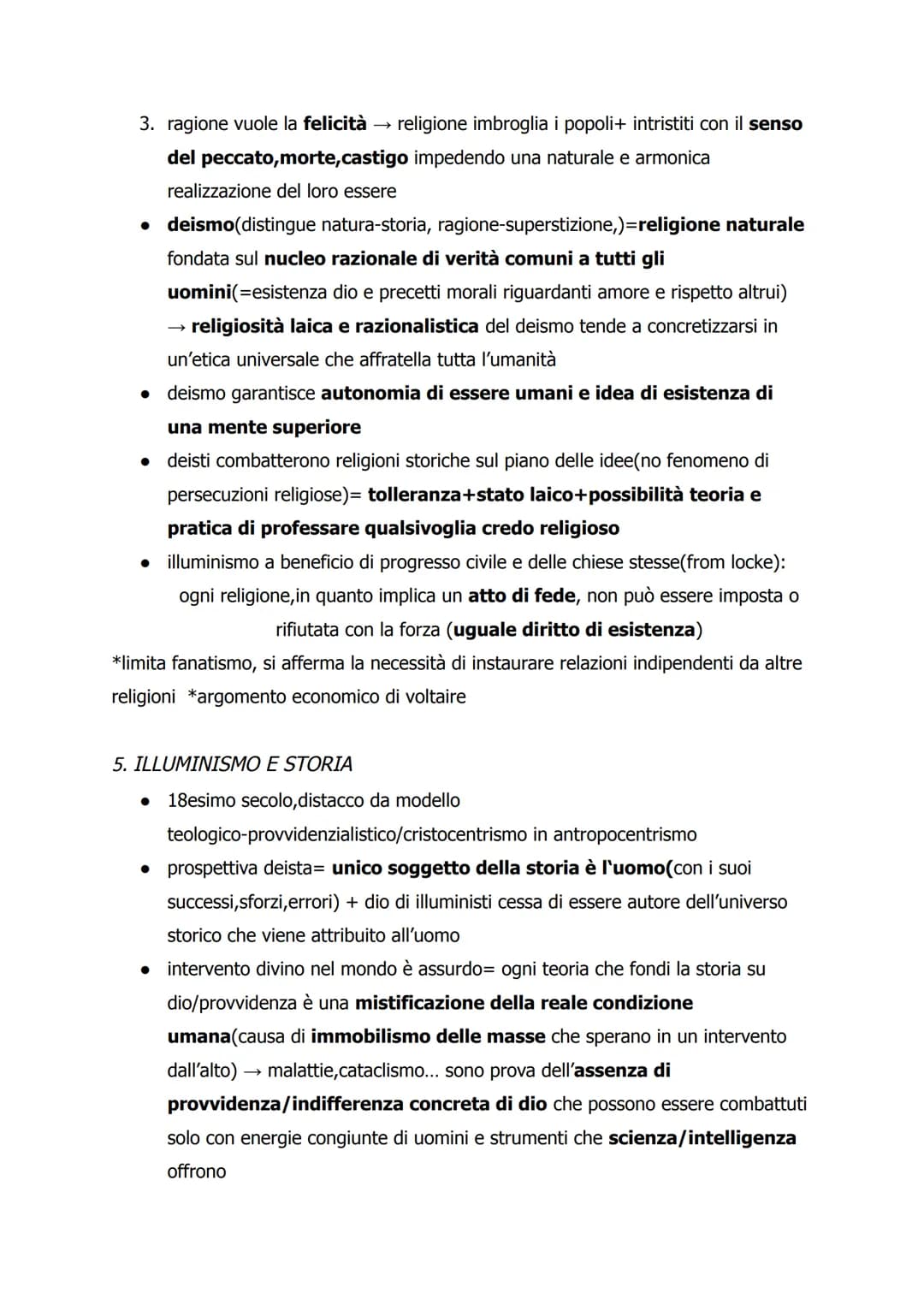 1. IL PROGRAMMA ILLUMINISTICO *18esimo secolo
• illuminismo mira ad esaltare i poteri razionali dell'uomo+avvalersi di
ragione in modo liber
