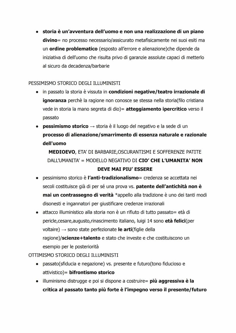 1. IL PROGRAMMA ILLUMINISTICO *18esimo secolo
• illuminismo mira ad esaltare i poteri razionali dell'uomo+avvalersi di
ragione in modo liber