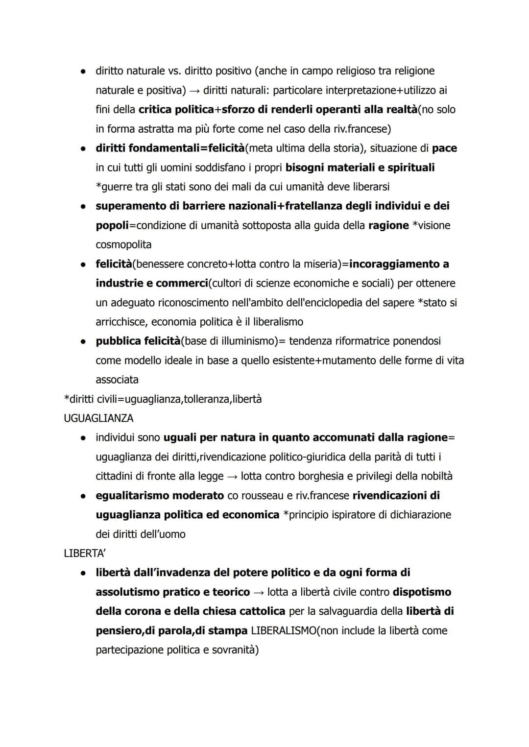1. IL PROGRAMMA ILLUMINISTICO *18esimo secolo
• illuminismo mira ad esaltare i poteri razionali dell'uomo+avvalersi di
ragione in modo liber
