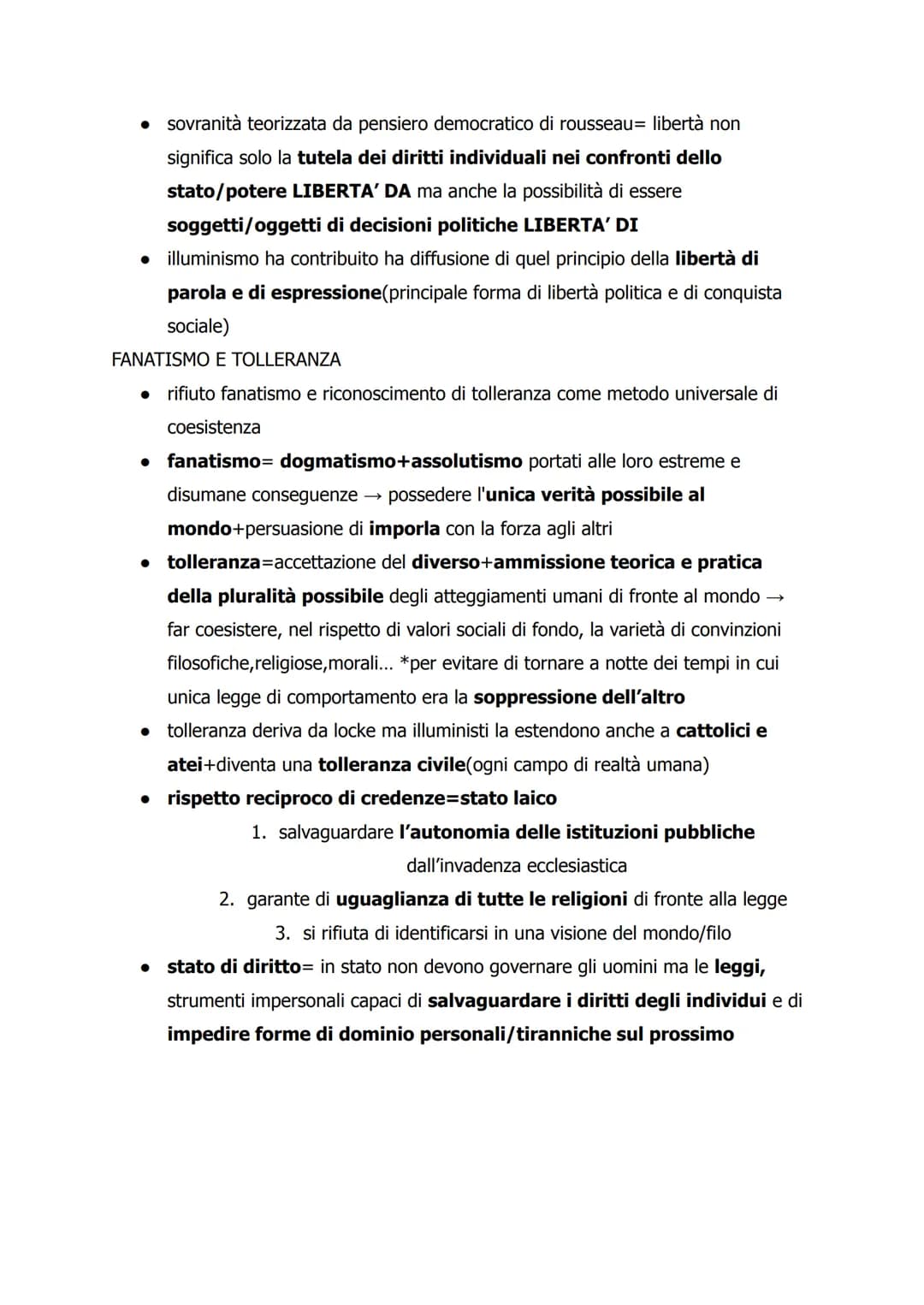 1. IL PROGRAMMA ILLUMINISTICO *18esimo secolo
• illuminismo mira ad esaltare i poteri razionali dell'uomo+avvalersi di
ragione in modo liber