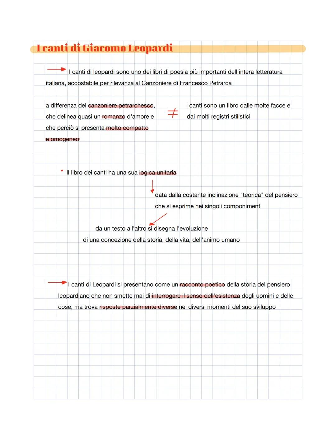 I canti di Giacomo Leopardi
I canti di leopardi sono uno dei libri di poesia più importanti dell'intera letteratura
italiana, accostabile pe