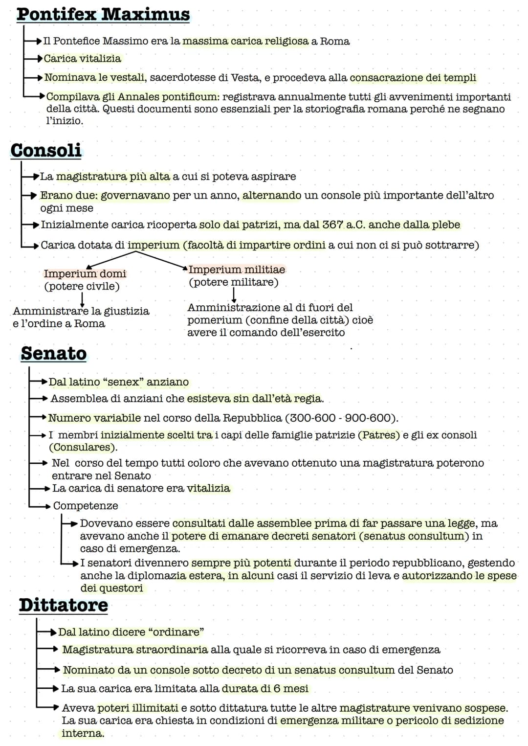 Organizzazione della res publica
In epoca repubblicana i cittadini sentirono sempre una forte repulsione per la
tirannide e la monarchia.
Og