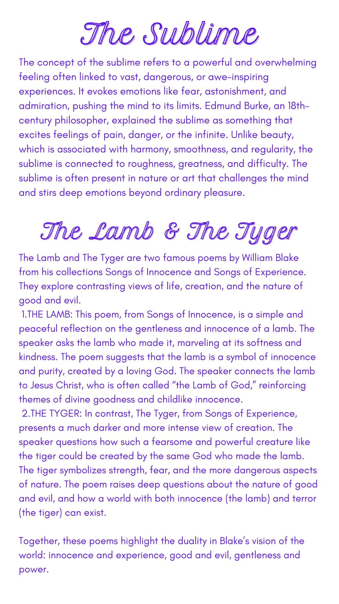 LIFE
William Blake
William Blake (1757-1827) was born in London to a humble family and stayed
poor throughout his life. He trained as an eng