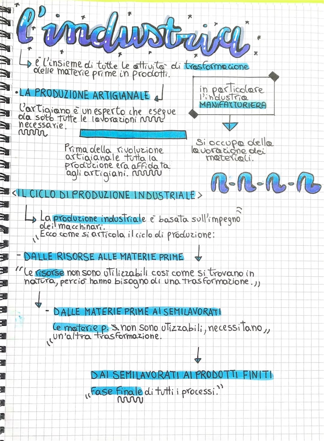 3
=
l'industria
e l'insieme di tutte le attività di trasformacione
delle materie prime in prodotti.
•LA PRODUZIONE ARTIGIANALE J
l'artigiano