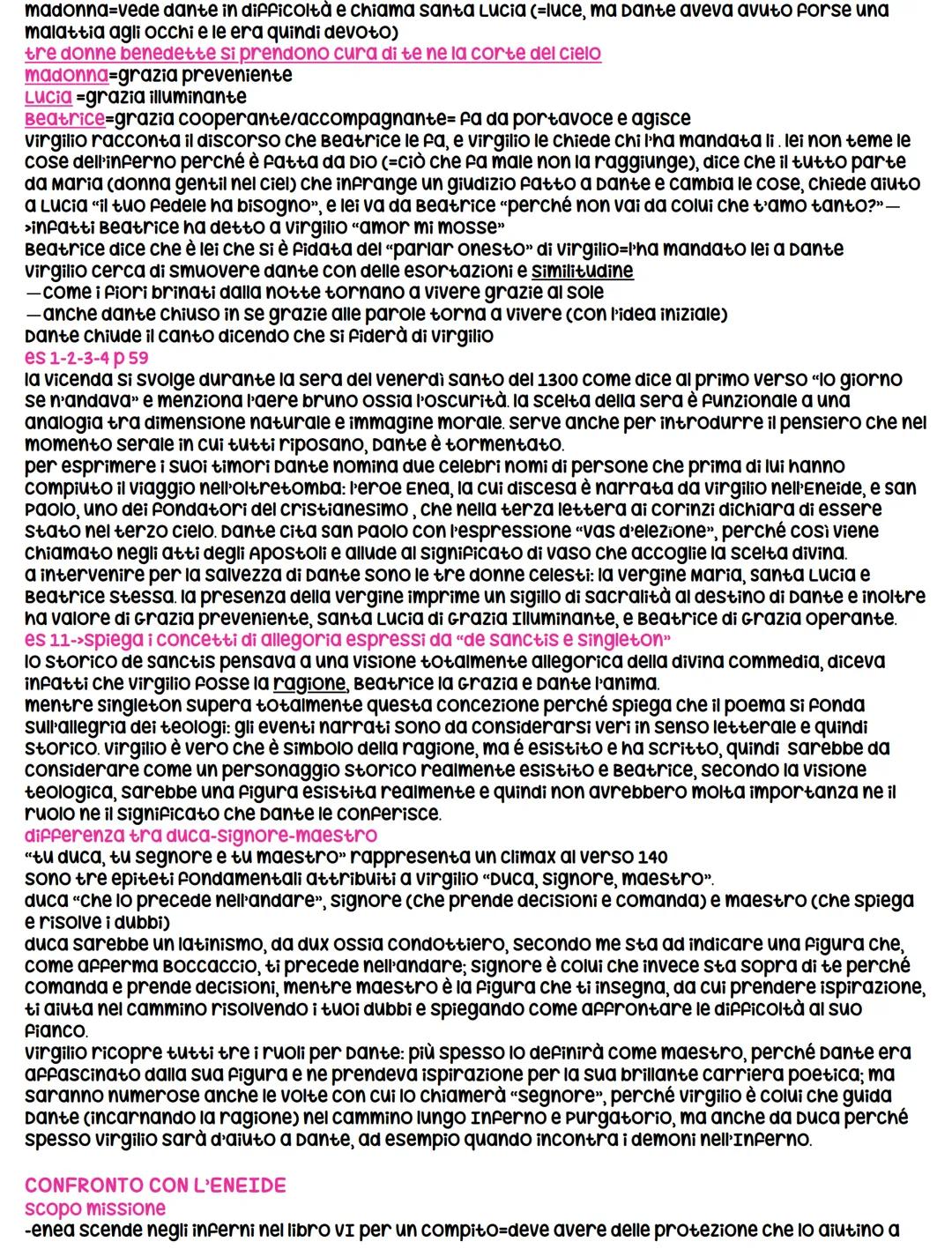 CANTO 1
info generali
viene considerato il proemio del poema
trama
dante, a 35 anni, si smarrisce in una selva oscura (=peccato, prende ispi