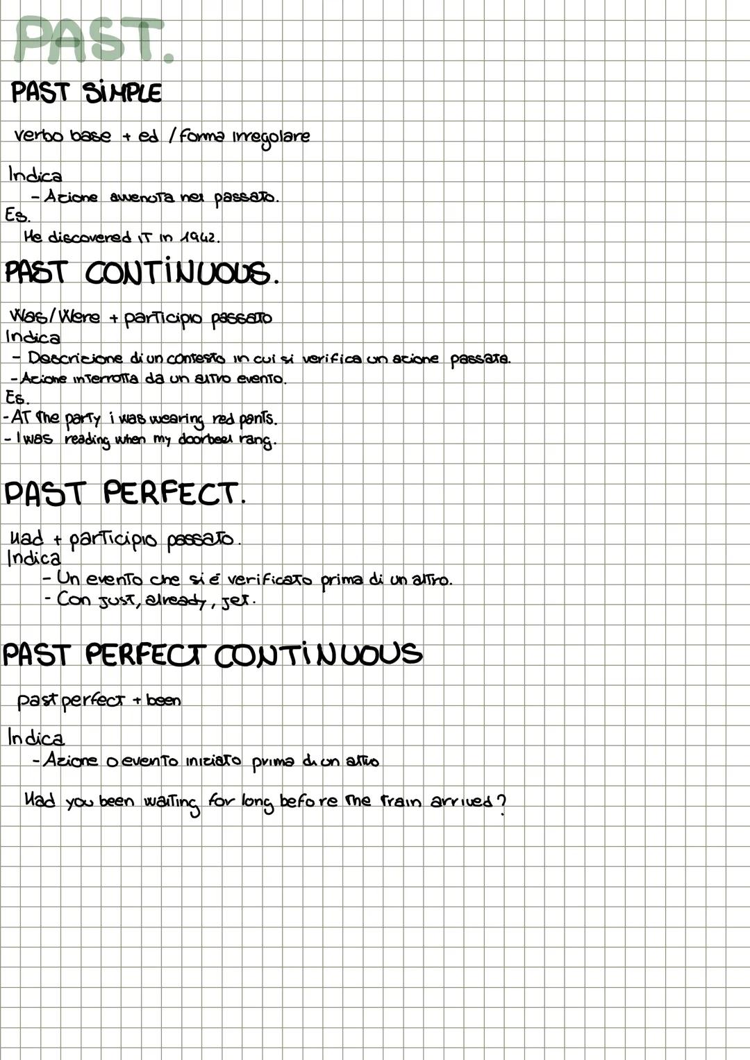 # GRAMMAR.

PRESENT.
ci sono 4 present.
- Simple
- ContinuoUS
- Perfect
-Perfect continuous

Future
ci sono u futuri
-
Simple - will
- simpl