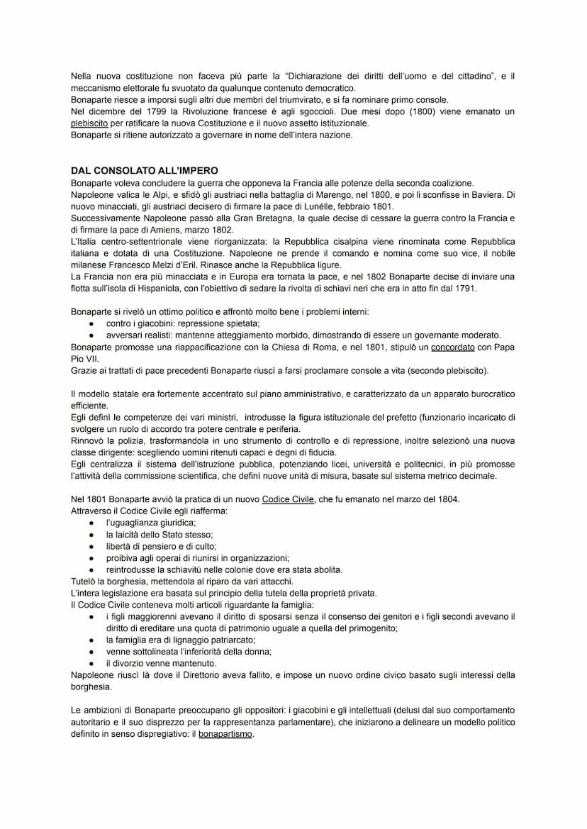 LA PARABOLA POLITICA DI NAPOLEONE
LA RAPIDA ASCESA DEL GENERALE BONAPARTE
Durante il periodo successivo alla rivoluzione francese, l'economi