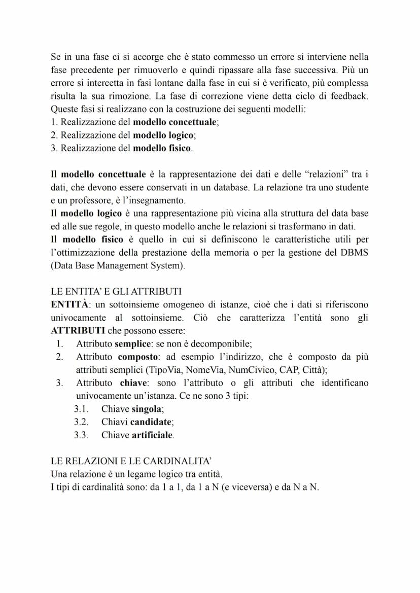 NASCITA DEI DATABASE
Uno degli scopi dell'informatica è quello di "conservare" dati. Il concetto di
"conservare" è di disporre in modo ordin