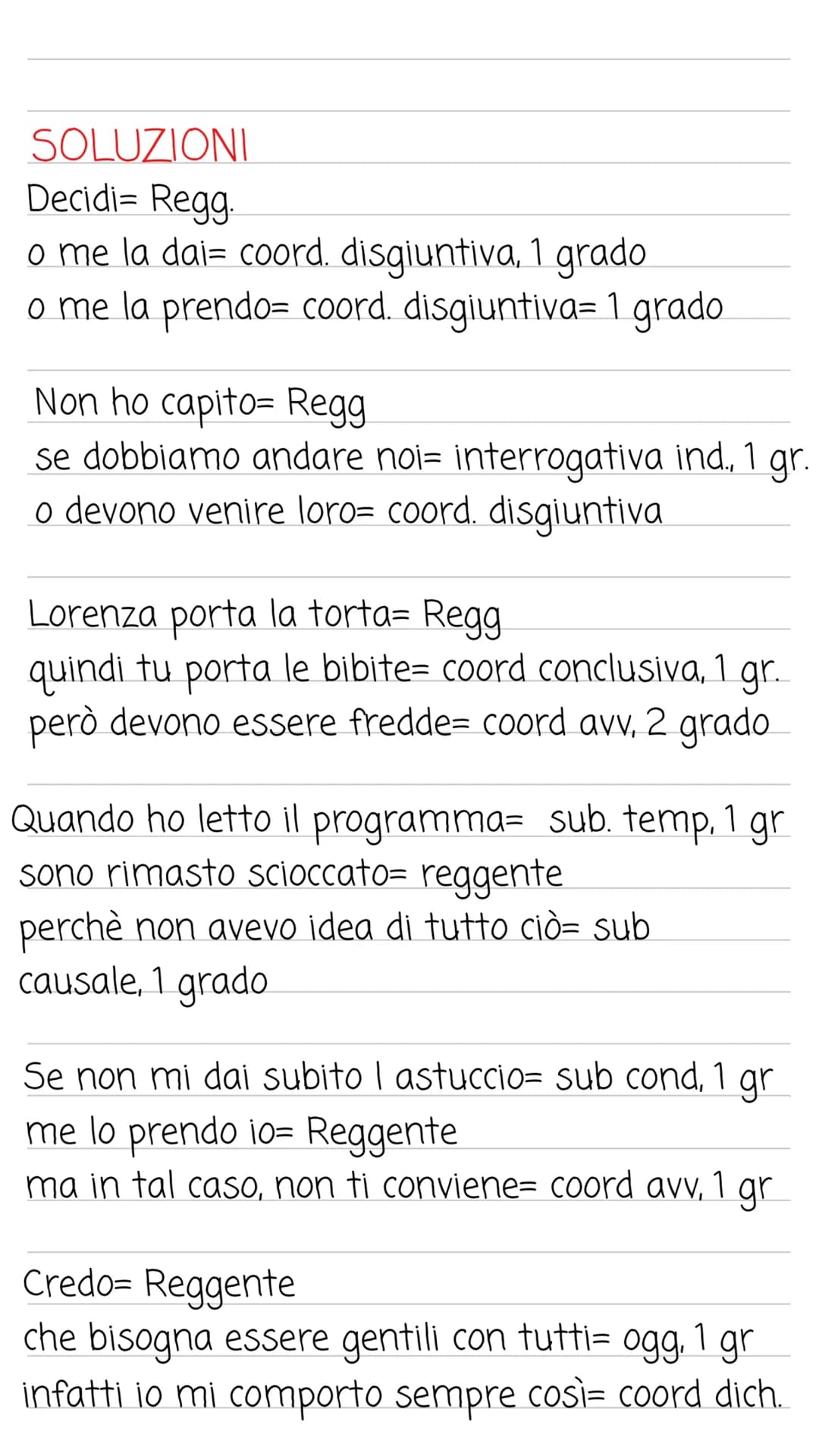 ANALISI DEL PERIODO: ESERCIZI
Svolgi I analisi del periodo, per esercitarti.
(soluzioni alla fine)
Decidi: o me la dai, o me la prendo.
Non 
