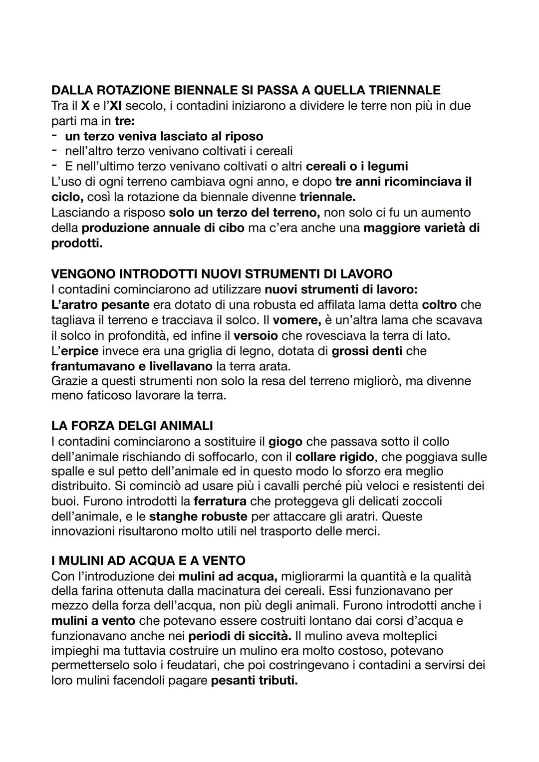 L'EUROPA DOPO L'ANNO MILLE
→ Rivoluzione agricola
ALTO E BASSO MEDIOEVO
L'anno mille è stato scelto dagli storici per segnare la divisone tr