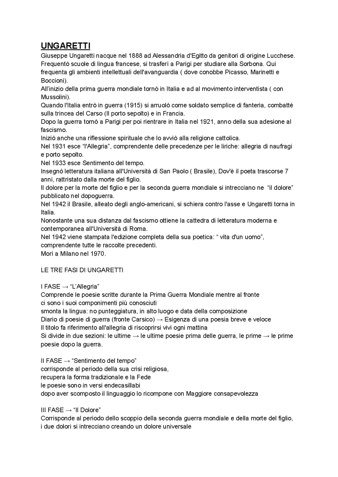 Ungaretti 