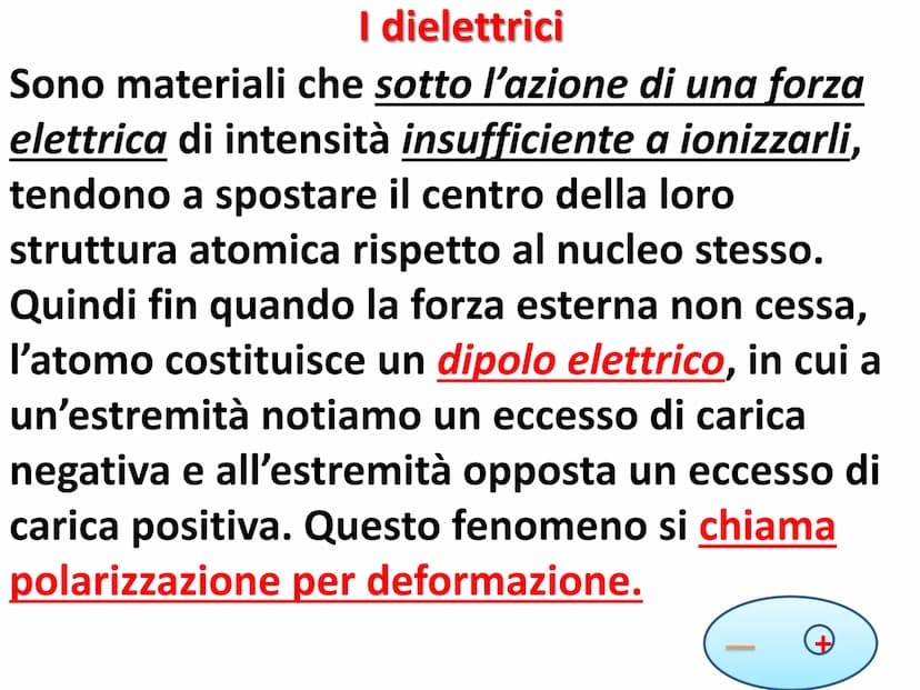 Cariche elettriche
Esistono due tipi di cariche elettriche: positive
(protoni) e negative (elettroni)" Elettrizzazione
<< Gli antichi greci 