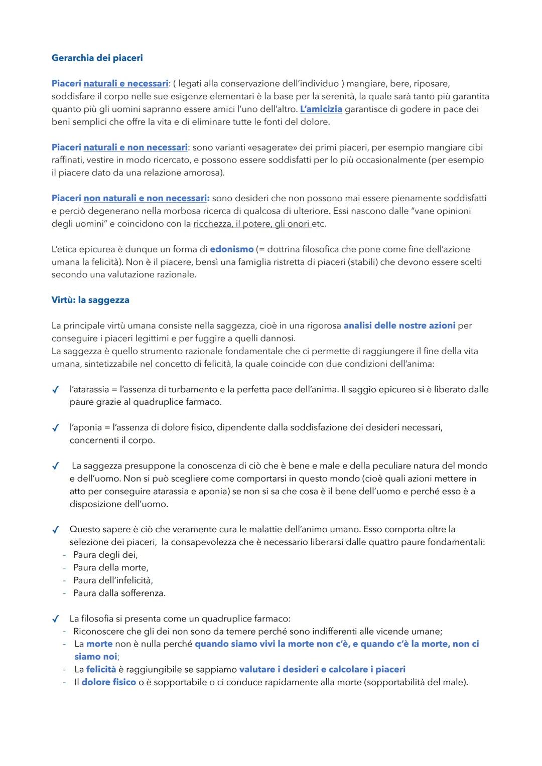 FILOSOFIE ELLENISTICHE
Il periodo che va dal 323 a. C. (morte di Alessandro Magno) e la completa unificazione del Mediterraneo
sotto Roma co