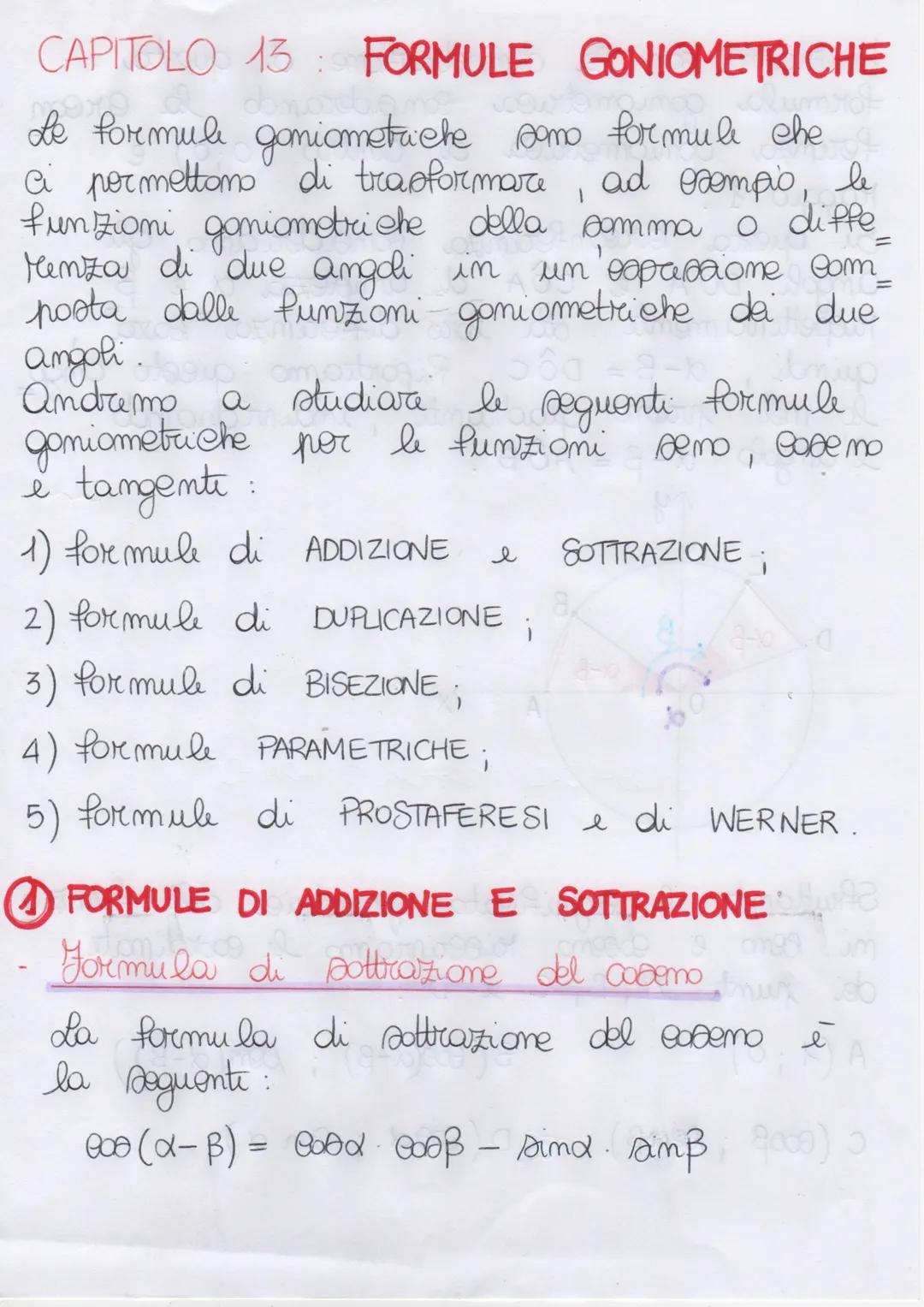 CAPITOLO 13 FORMULE GONIOMETRICHE
mojmoo
1
de formule goniometriche sono formule che
ci permettono di trasformare ad esempio, le
funzioni go