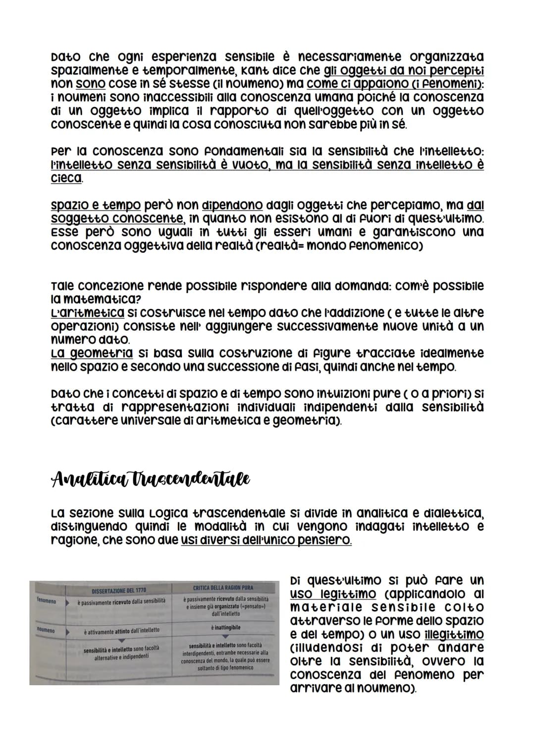 La critica della ragion pura
Dopo la dissertazione del 1770 trascorre circa 11 anni elaborando i
concetti fondamentali presenti poi nei test