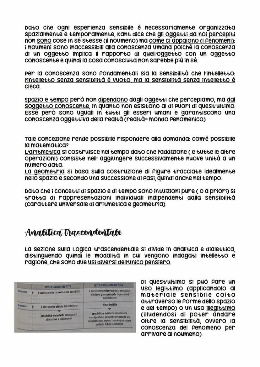 La critica della ragion pura
Dopo la dissertazione del 1770 trascorre circa 11 anni elaborando i
concetti fondamentali presenti poi nei test