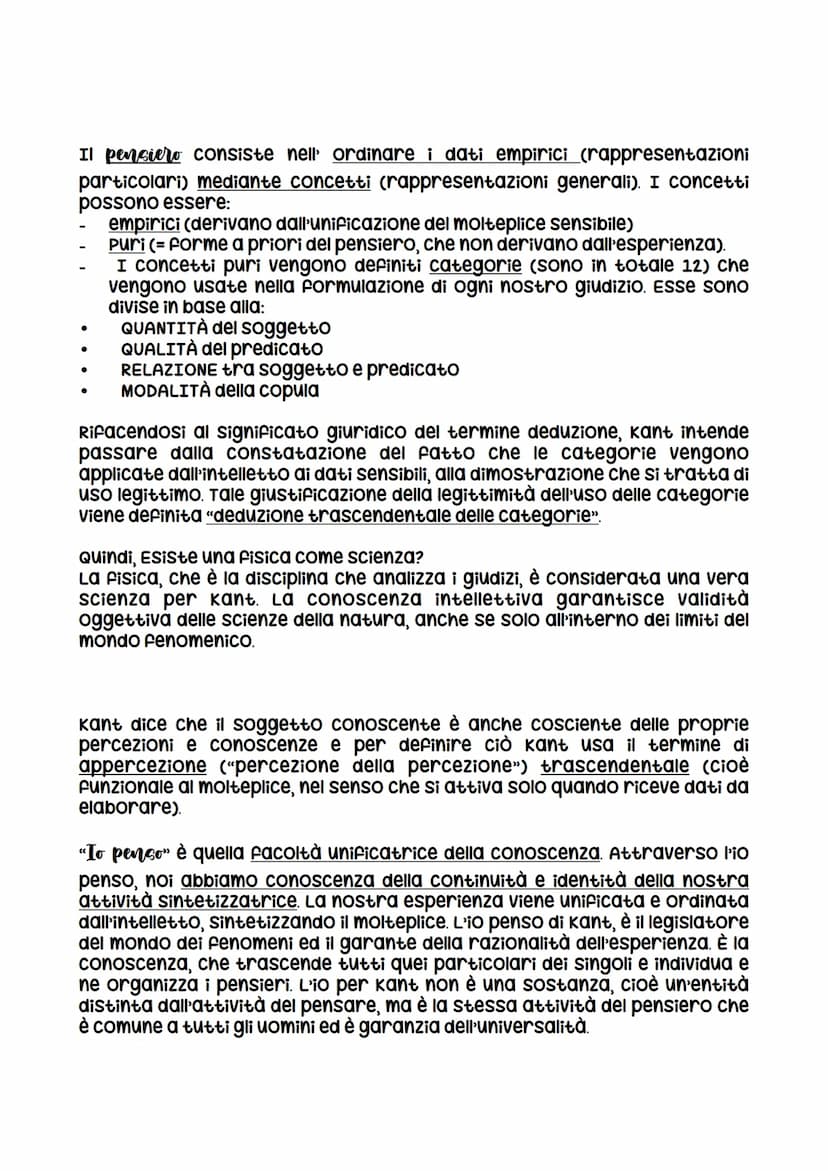 La critica della ragion pura
Dopo la dissertazione del 1770 trascorre circa 11 anni elaborando i
concetti fondamentali presenti poi nei test