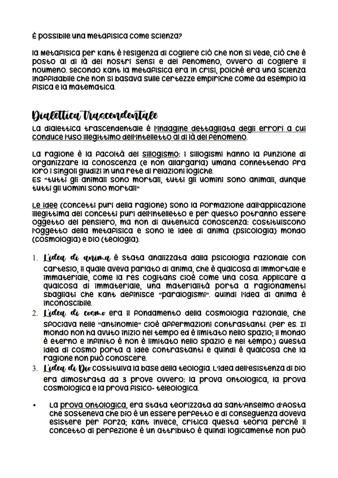 La critica della ragion pura
Dopo la dissertazione del 1770 trascorre circa 11 anni elaborando i
concetti fondamentali presenti poi nei test