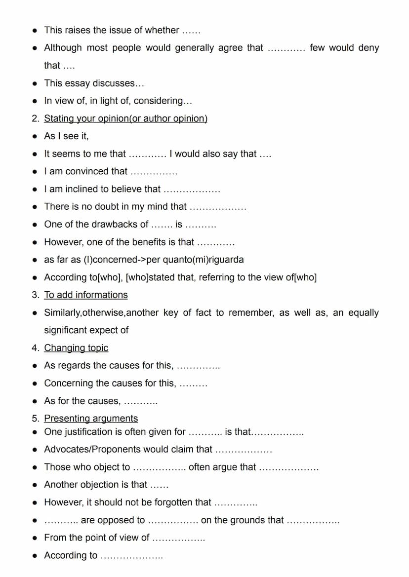 STRUCTURE:
Introduction
Present and develop the essay question in your introduction
1 st body paragraph
State your 1st argument and give a r