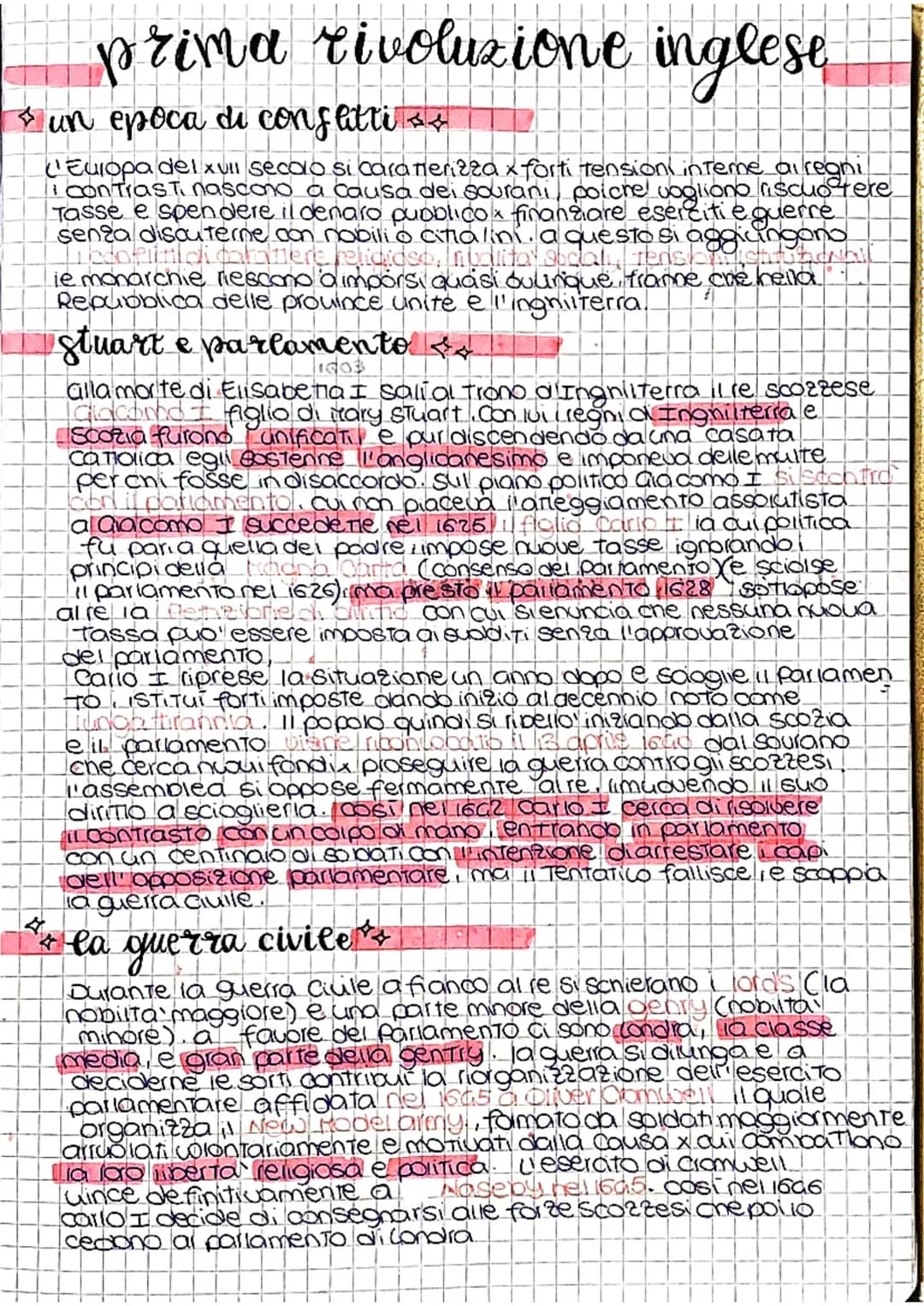 prima rivoluzione inglese
un epoca di conflitti ++
C'Europa del xul secolo si cara nerizza x forti tension interne alregni
contrast nascono 