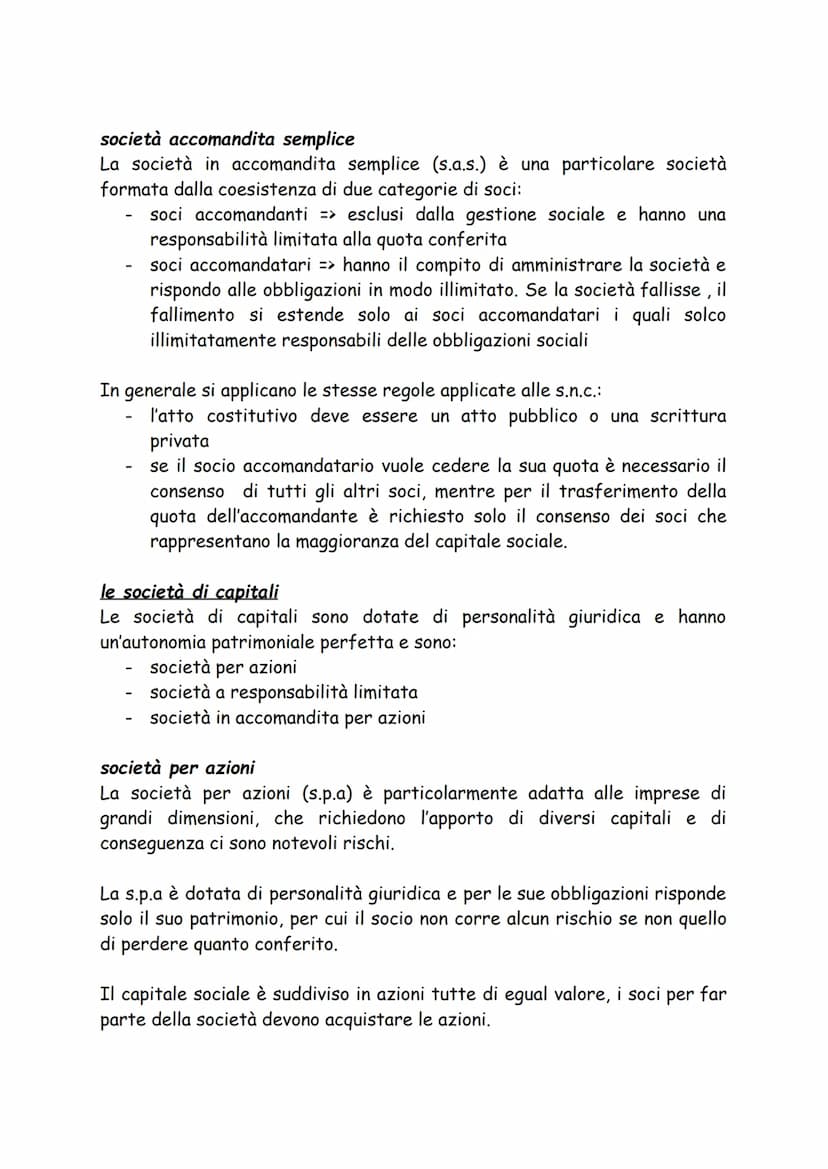 LA SOCIETÀ
Un'attività economica può essere esercitata dalla singola persona (impresa
individuale) o da più persone (impresa collettiva).
La