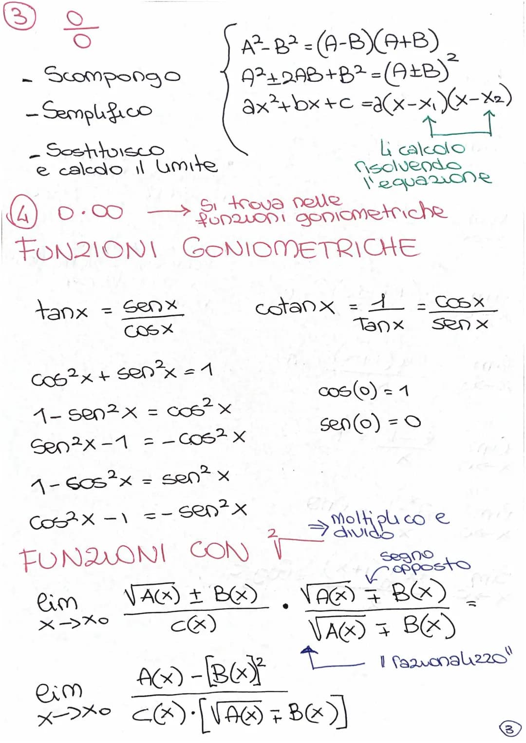 SCHEMA LIMITI
PROCEDIMENTO:
1 Sostituire xo
nella funzione
2 Calcolare il limite
Regole
8/μ
K
||
8
11
8
+ K = O
+∞
K= потего
;
;
O.K = O
8.K