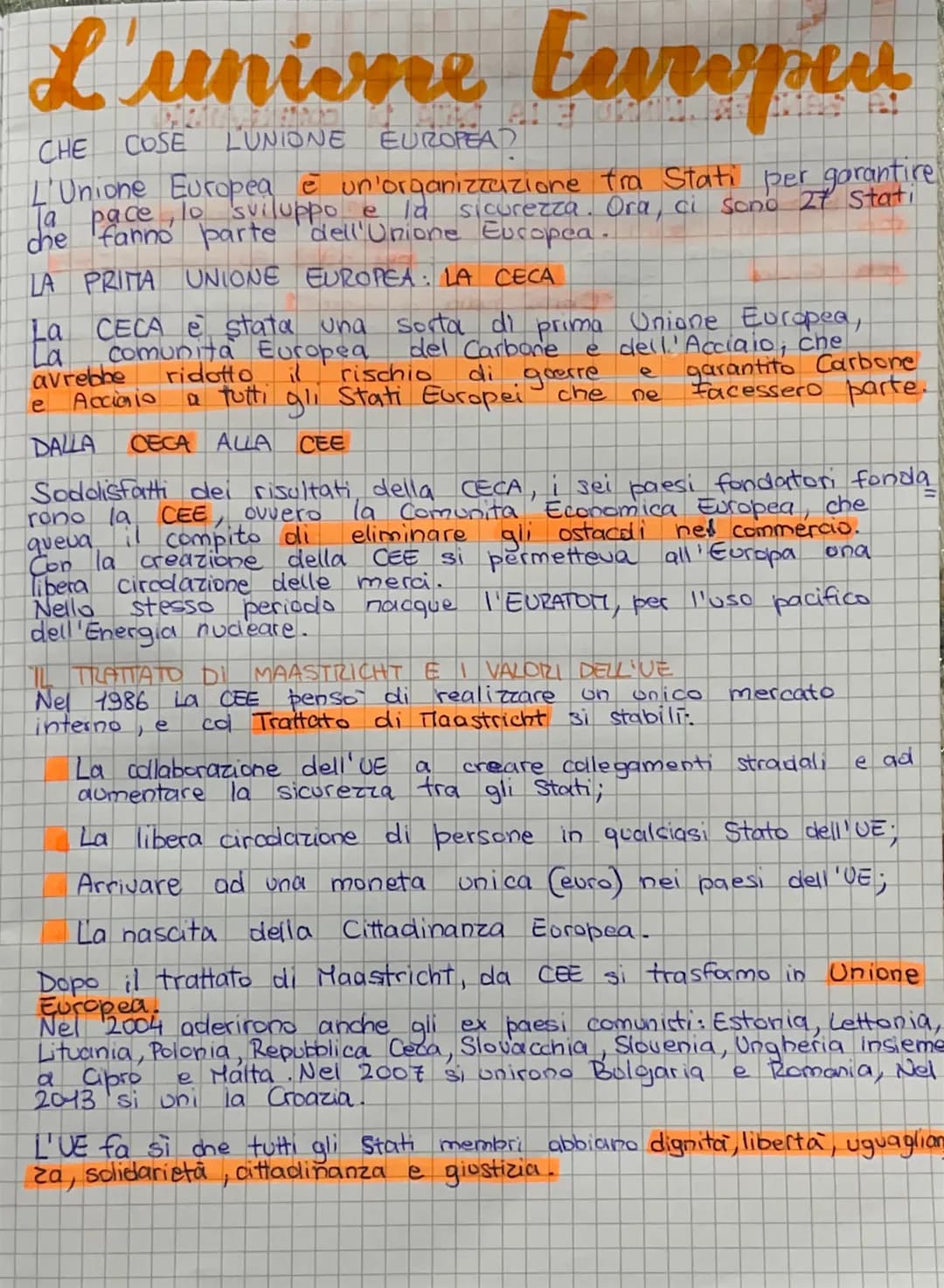 L'unione Europene
CHE
COSE LUNIONE EUROPEAD
L'Unione Europea è un'organizzazione tra Stati per garantire
Ta pace
la sicurezza. Ora, ci sono 