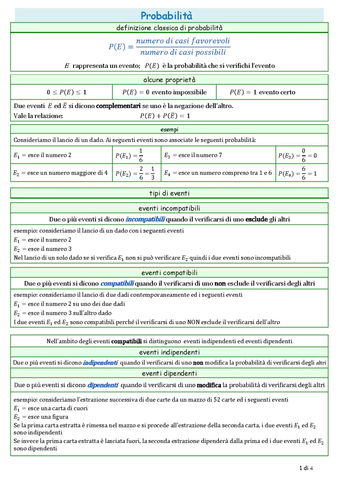 Probabilità 