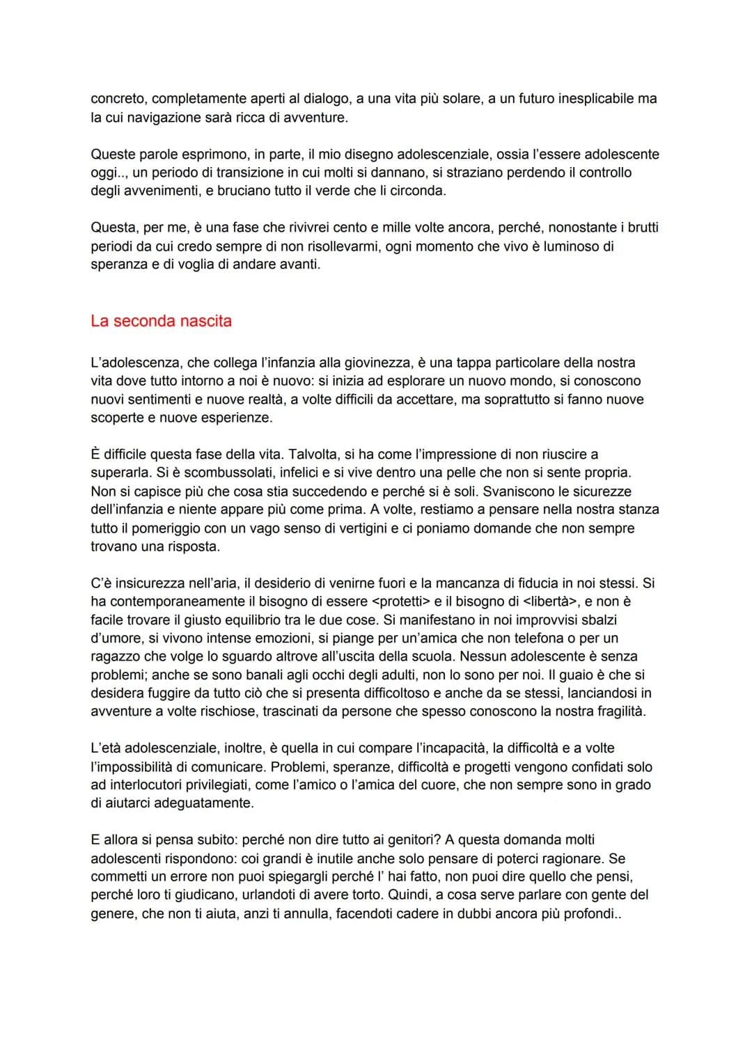 L'ADOLESCENZA
Un "vaso di cristallo", ecco cos'è l'adolescenza. Un vaso colmo di autostima e
consapevolezza ma anche un oggetto molto fragil